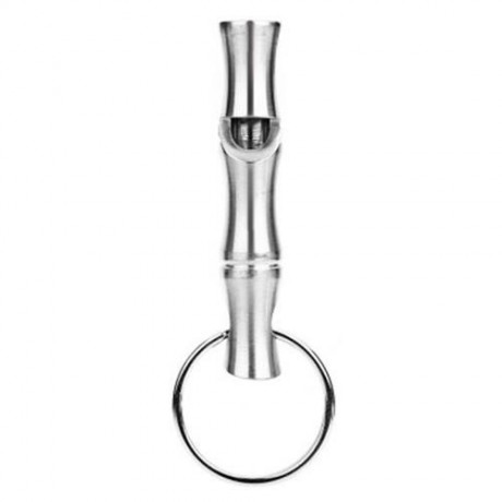 OUTDOOR CAMPING HIKING WHISTLE DEFENSE RING EMERGENCY SURVIVAL TOOL (SILVER)