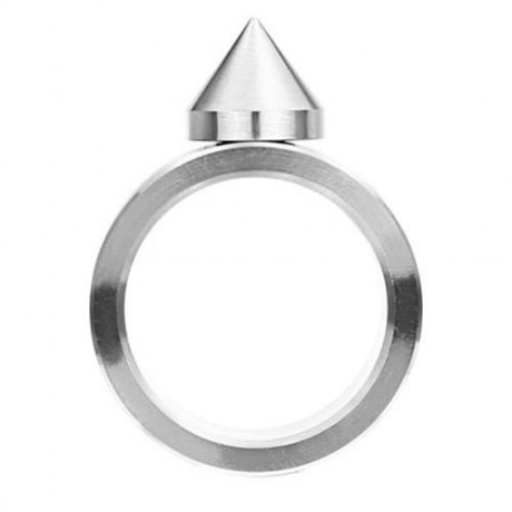 OUTDOOR CAMPING HIKING WHISTLE DEFENSE RING EMERGENCY SURVIVAL TOOL (SILVER)