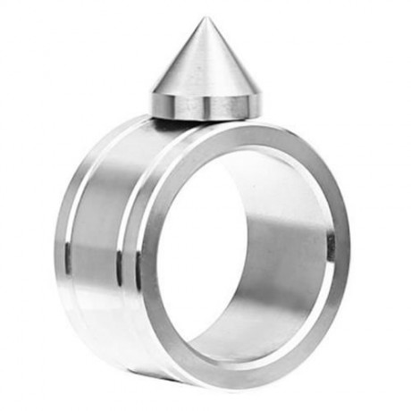 OUTDOOR CAMPING HIKING WHISTLE DEFENSE RING EMERGENCY SURVIVAL TOOL (SILVER)