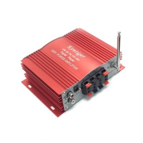 KENTIGER 2008 POWER FAILURE MEMORY FUNCTION IR CONTROL FM MP3 USB POWER AMPLIFIER (RED)