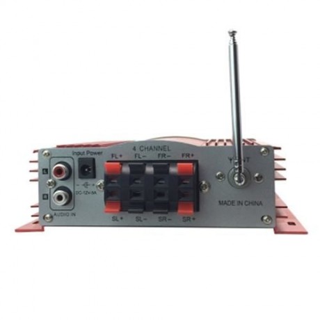 KENTIGER 2008 POWER FAILURE MEMORY FUNCTION IR CONTROL FM MP3 USB POWER AMPLIFIER (RED)