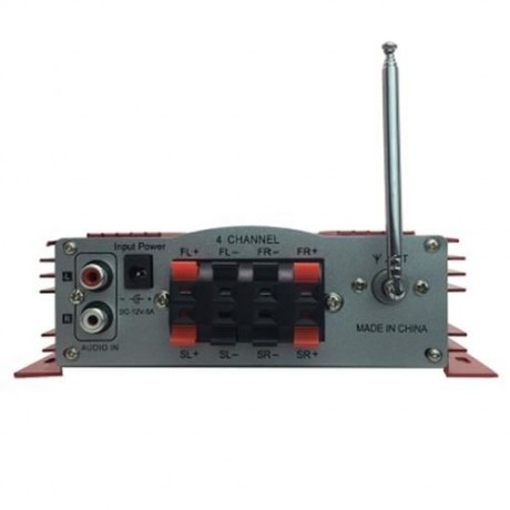 KENTIGER 2008 POWER FAILURE MEMORY FUNCTION IR CONTROL FM MP3 USB POWER AMPLIFIER (RED)