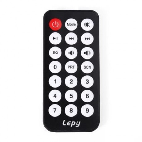 LEPY LP - A68 PORTABLE 12V HIFI AUDIO AMPLIFIER SUPPORT FM SD USB INPUT (BLACK)