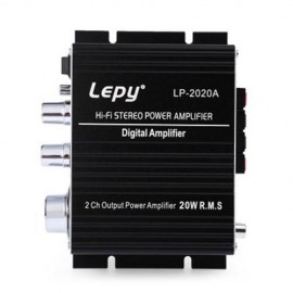 LEPY LP - 2020A HIFI DIGITAL STEREO AMPLIFIER WITH OVER-CURRENT PROTECTION (BLACK)