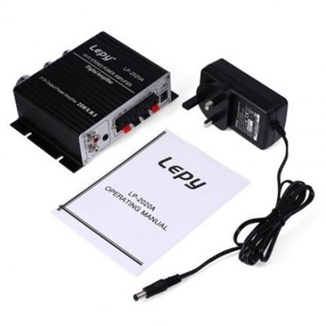 LEPY LP - 2020A HIFI DIGITAL STEREO AMPLIFIER WITH OVER-CURRENT PROTECTION (BLACK)