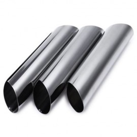 3PCS STAINLESS STEEL SPIRAL TUBE ANODE BAKED CROISSANTS DIY HORN BAKING CAKE MOLD (SILVER)