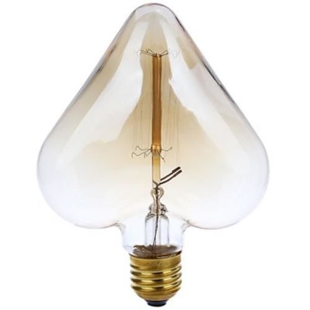 LIGHTME 220 - 240V 40W E27 110 - 120LM 32AK RETRO BULB TUNGSTEN FILAMENT HEART-SHAPED ENER