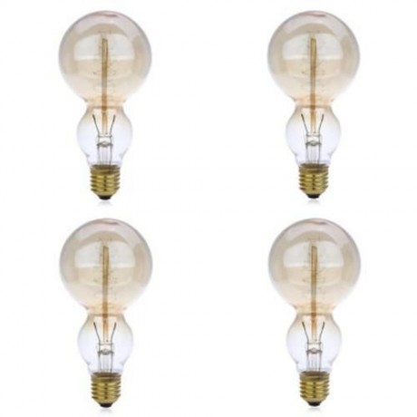 LIGHTME 4PCS 230V 40W E27 110 - 120LM 32AK RETRO BULB TUNGSTEN FILAMENT GOURD SHAPE ENERGY