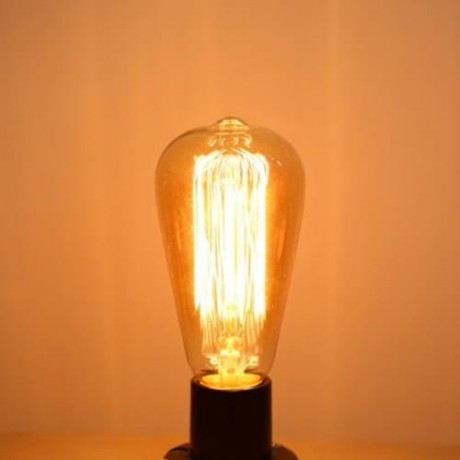 LIGHTME 6PCS ST64 230V 40W E27 110 - 120LM 19AK RETRO BULB TUNGSTEN FILAMENT ENERGY-SAVING