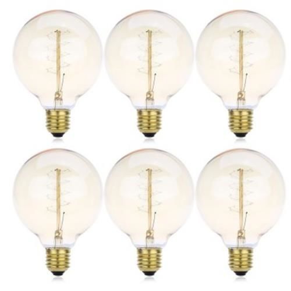 LIGHTME 6 PCS G95 230V 40W E27 110 - 120LM32AK RETRO BULB TUNGSTEN ENERGY-SAVING LAMP (TRA LIGHTME 6 PCS G95 230V 40W E27 110 - 120LM32AK RETRO BULB TUNGSTEN ENERGY-SAVING LAMP (TRA