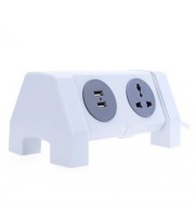 ALARDOR COLORFUL ALD - 2W4K - L 180 DEGREE ROTATING SOCKET INTELLIGENT USB SURGE PROTECTIO