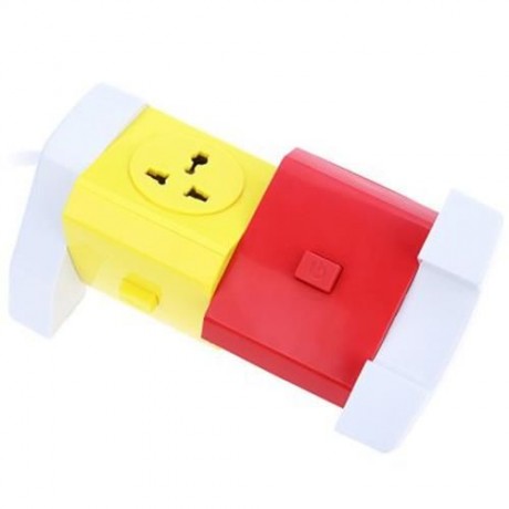 ALARDOR COLORFUL ALD - 2W4K - L 180 DEGREE ROTATING SOCKET INTELLIGENT PATCH PANEL USB SUR