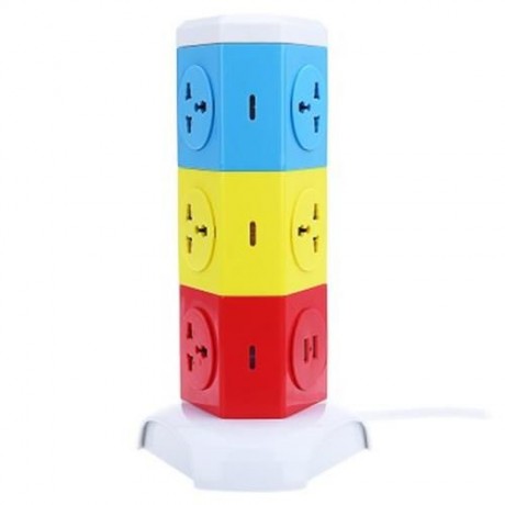 ALARDOR COLORFUL ALD - 3W6K - L 180 DEGREE ROTATING SOCKET INTELLIGENT VERTICAL SURGE PROT