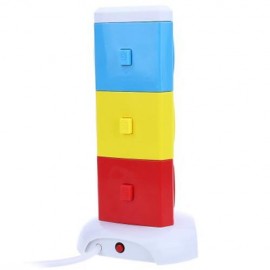 ALARDOR COLORFUL ALD - 3W6K - L 180 DEGREE ROTATING SOCKET INTELLIGENT VERTICAL SURGE PROT