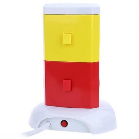 ALARDOR ALD - 2W4K - L MULTICOLOR 180 DEGREE ROTATING SOCKET INTELLIGENT VERTICAL SURGE PR