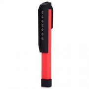 ULTRA BRIGHT 7 LEDS LED POCKET PEN WORK LIGHT WITH POWERFUL MAGNETIC BASE CLIP (RED)