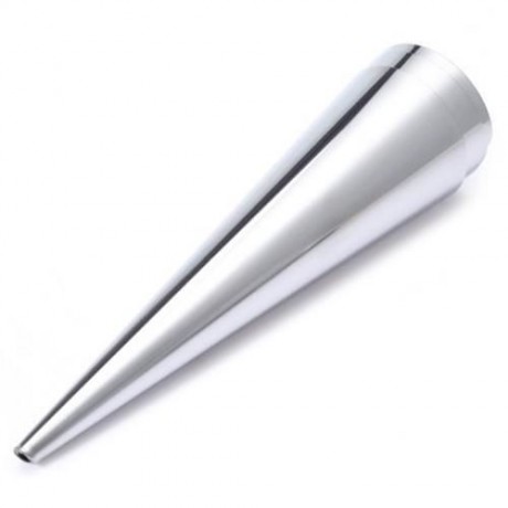 STAINLESS STEEL SPIRAL BAKED CROISSANTS DIY HORN BAKING CAKE MOLD (SILVER)