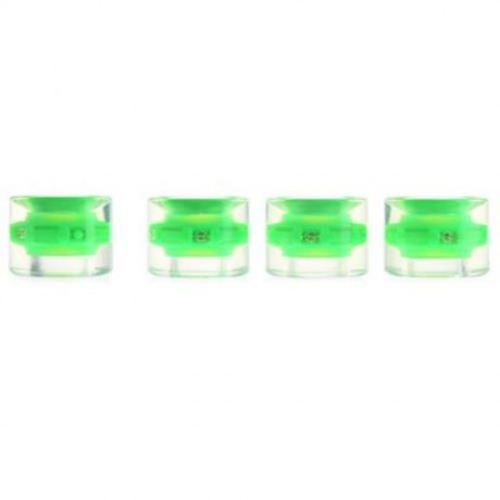 4PCS 60 X 45MM LED TRANSPARENT SKATEBOARD WHEELS (GREEN)