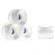 4PCS 60 X 45MM LED TRANSPARENT SKATEBOARD WHEELS (WHITE)