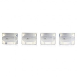 4PCS 60 X 45MM LED TRANSPARENT SKATEBOARD WHEELS (WHITE)