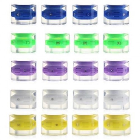 4PCS 60 X 45MM LED TRANSPARENT SKATEBOARD WHEELS (WHITE)