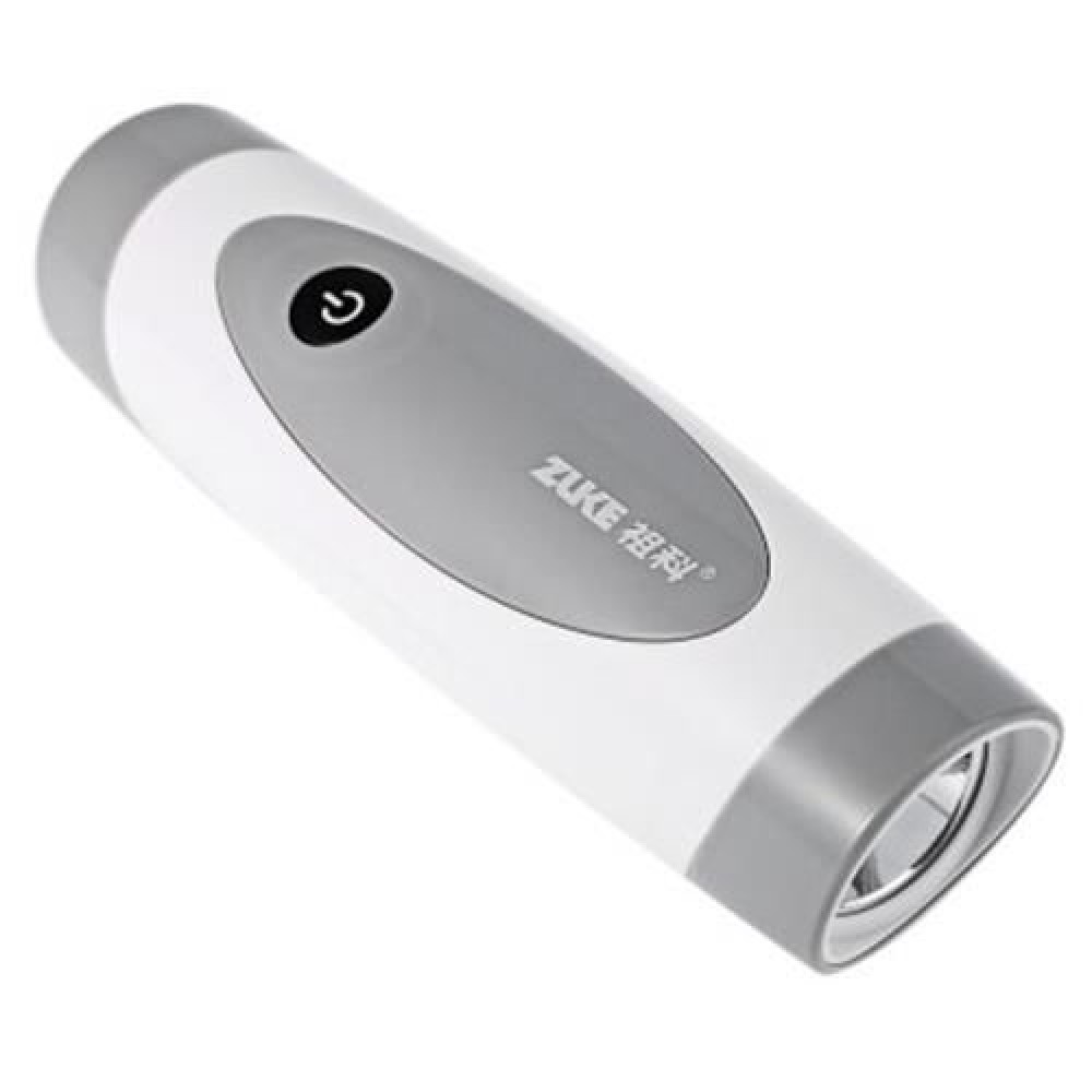 ZK8157 LED RECHARGEABLE FLASHLIGHT WHITE BLUE OUTDOOR FISHING LIGHT WITH HOLDER (WHITE) ZK8157 LED RECHARGEABLE FLASHLIGHT WHITE BLUE OUTDOOR FISHING LIGHT WITH HOLDER (WHITE)