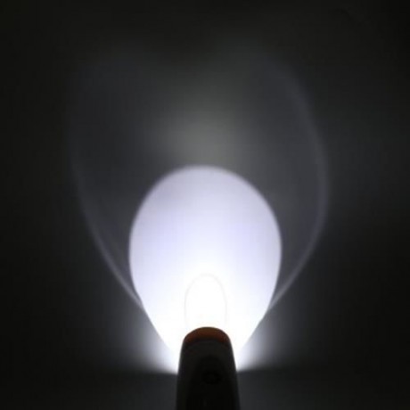 ZK8157 LED RECHARGEABLE FLASHLIGHT WHITE BLUE OUTDOOR FISHING LIGHT WITH HOLDER (WHITE)