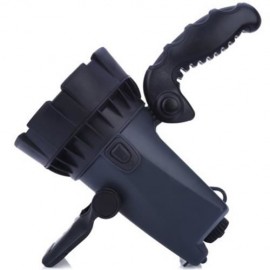 ZK2701 RECHARGEABLE LED OUTDOOR GLARE PATROL SEARCHLIGHT (BLACK GREY)