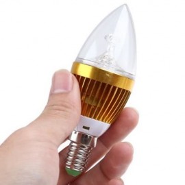 E14 3W 220V LED DIMMABLE CANDLE LIGHT BULB (WARM WHITE LIGHT)