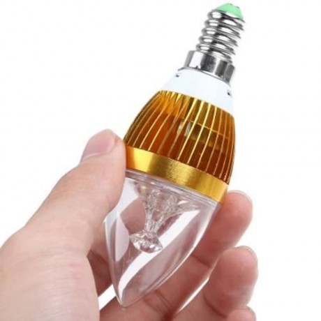 E14 3W 220V LED DIMMABLE CANDLE LIGHT BULB (WARM WHITE LIGHT)