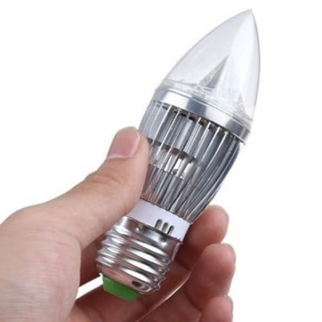 E27 5W 220V LED DIMMABLE CANDLE BULB LAMP (COOL WHITE LIGHT)