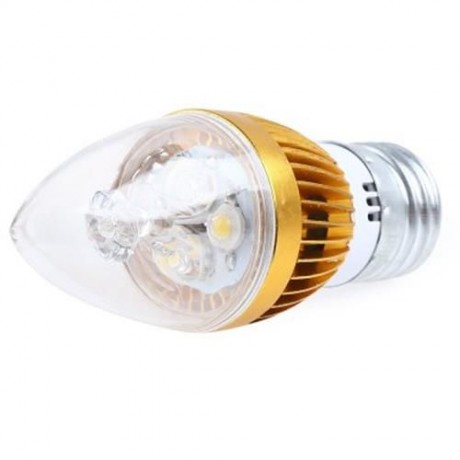 E27 3W 220V LED CANDLE LIGHT BULB (WARM WHITE LIGHT)