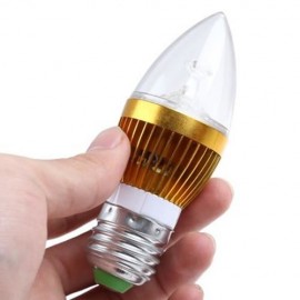 E27 3W 220V LED CANDLE LIGHT BULB (WARM WHITE LIGHT)