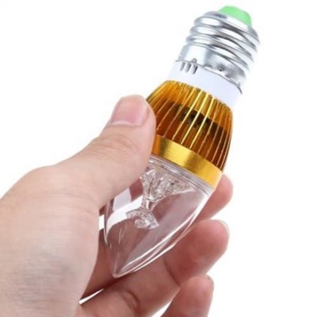 E27 3W 220V LED CANDLE LIGHT BULB (WARM WHITE LIGHT)