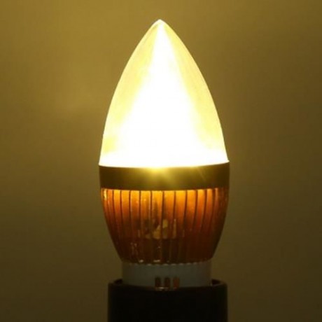 E27 3W 220V LED CANDLE LIGHT BULB (WARM WHITE LIGHT)