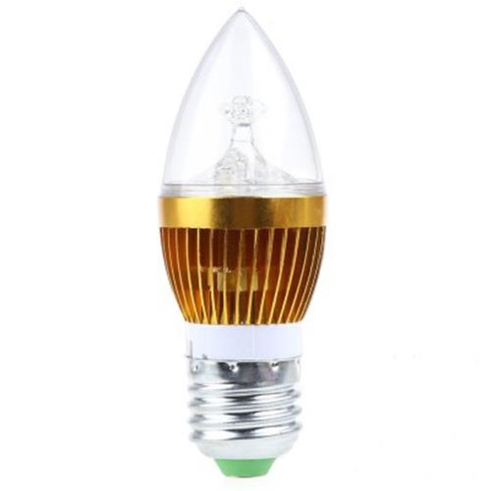 E27 3W 220V LED CANDLE LIGHT BULB (COOL WHITE LIGHT)