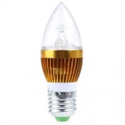E27 3W 220V LED CANDLE LIGHT BULB (COOL WHITE LIGHT)