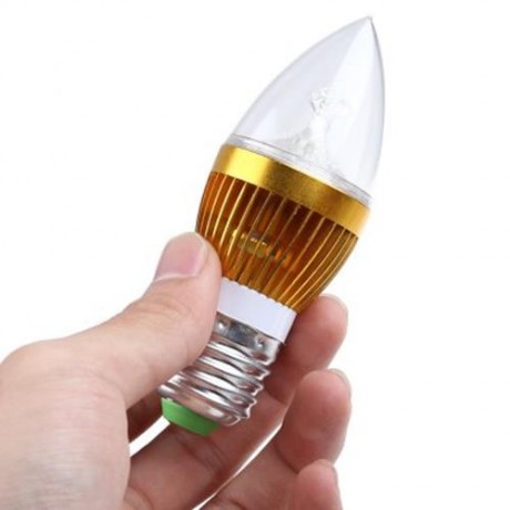 E27 3W 220V LED CANDLE LIGHT BULB (COOL WHITE LIGHT)