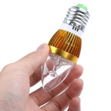 E27 3W 220V LED CANDLE LIGHT BULB (COOL WHITE LIGHT)