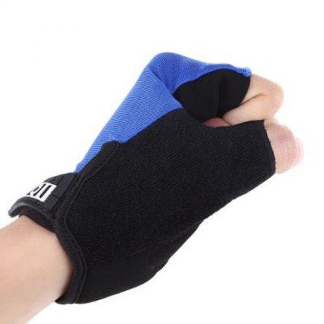 BOI BREATHABLE ANTI-SLIP UNISEX SHOCK RESISTANT OUTDOOR SPORTS HALF-FINGER BIKE BICYCLE CY