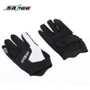 SAHOO BREATHABLE ANTI-SLIP UNISEX SHOCK RESISTANT OUTDOOR SPORTS GEL PAD FULL FINGER BIKE 