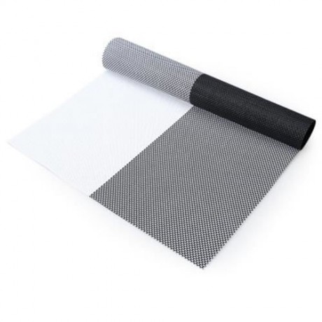 NON-SLIP INSULATION PVC COFFEE COASTER PLACEMAT KITCHEN TOOL TABLEWARE PAD (WHITE AND BLAC