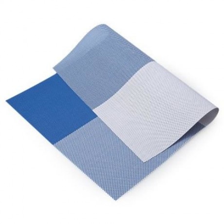 NON-SLIP INSULATION PVC COFFEE COASTER PLACEMAT KITCHEN TOOL TABLEWARE PAD (BLUE)