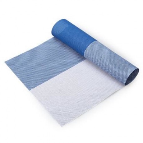 NON-SLIP INSULATION PVC COFFEE COASTER PLACEMAT KITCHEN TOOL TABLEWARE PAD (BLUE)