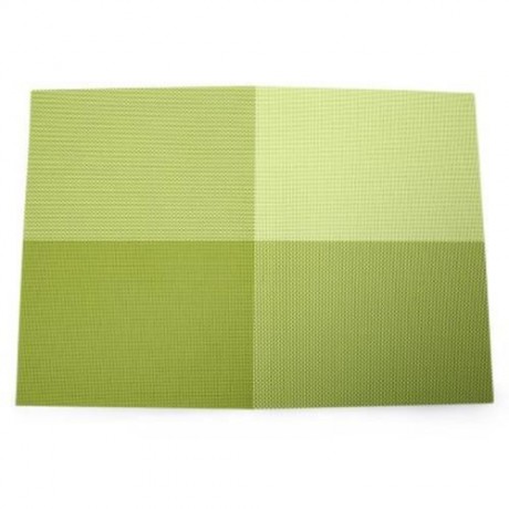 NON-SLIP INSULATION PVC COFFEE COASTER PLACEMAT KITCHEN TOOL TABLEWARE PAD (GREEN)