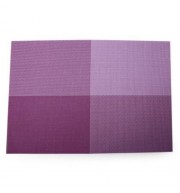 NON-SLIP INSULATION PVC COFFEE COASTER PLACEMAT KITCHEN TOOL TABLEWARE PAD (PURPLE)
