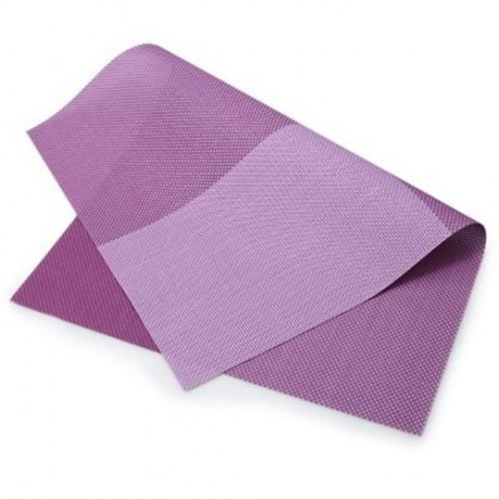 NON-SLIP INSULATION PVC COFFEE COASTER PLACEMAT KITCHEN TOOL TABLEWARE PAD (PURPLE)