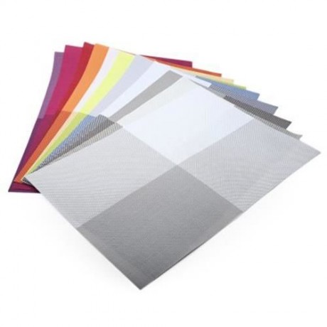 NON-SLIP INSULATION PVC COFFEE COASTER PLACEMAT KITCHEN TOOL TABLEWARE PAD (PURPLE)