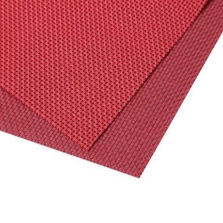 NON-SLIP INSULATION PVC COFFEE COASTER PLACEMAT KITCHEN TOOL TABLEWARE PAD (DEEP RED)