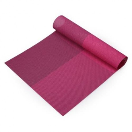 NON-SLIP INSULATION PVC COFFEE COASTER PLACEMAT KITCHEN TOOL TABLEWARE PAD (ROSE)